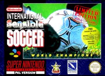 International Sensible Soccer - World Champions Limited Edition (Europe) (En,Fr,De,It) (Rev 1) box cover front